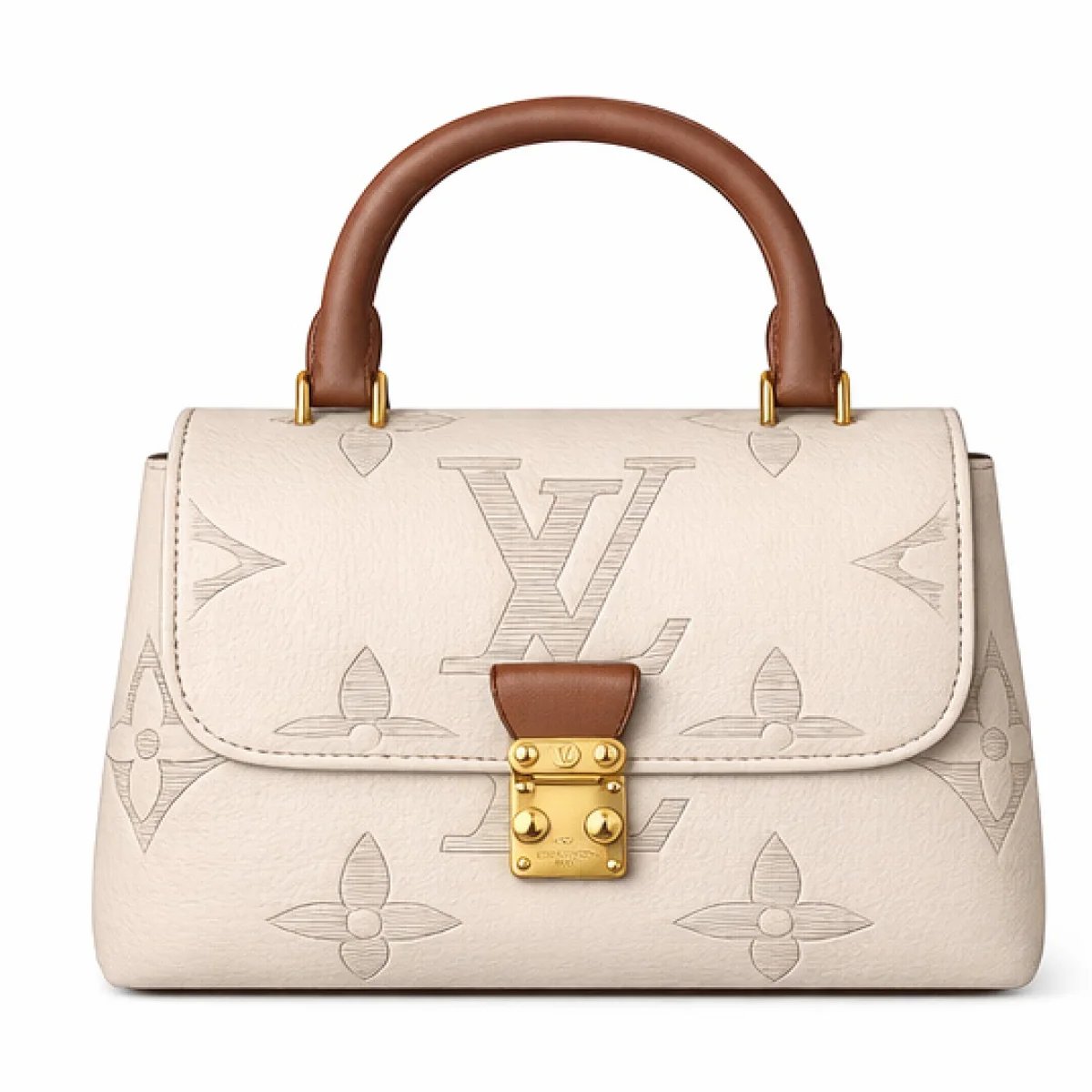 Louis Vuitton Monogram Lock Top Handle Bag – Cream Edition - صورة 9