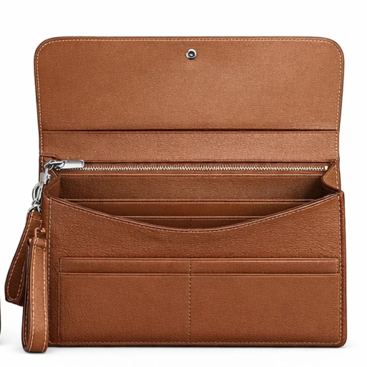 Hermès Paris – Classic H Lock Leather Clutch – Brown Edition - صورة 4