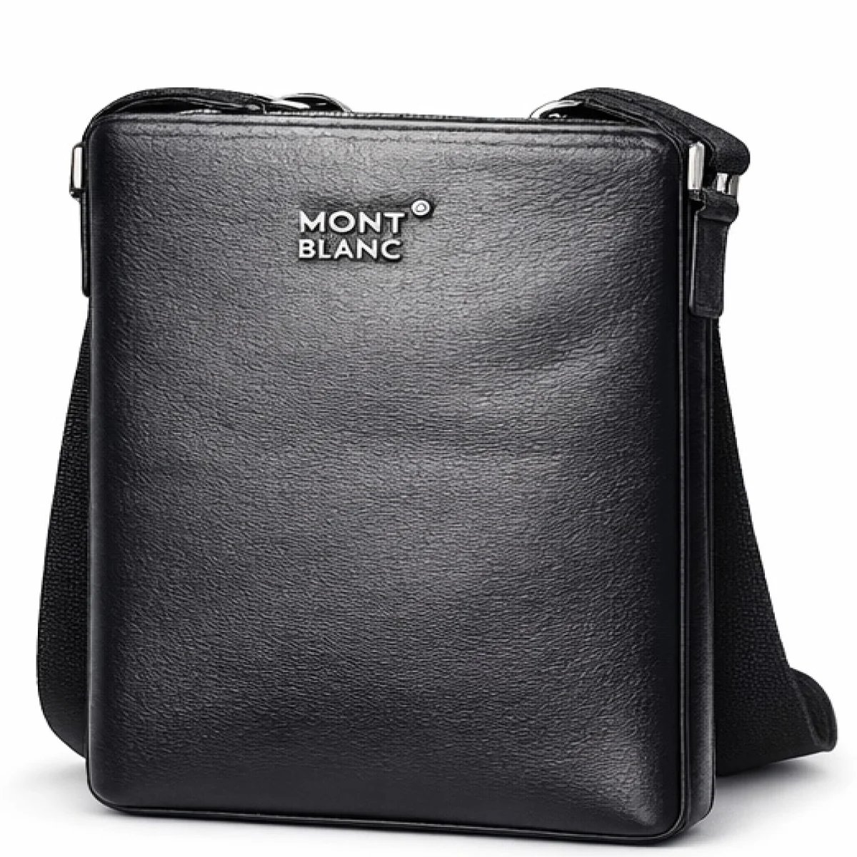 Montblanc Classic Leather Crossbody Bag – Black Edition - صورة 5