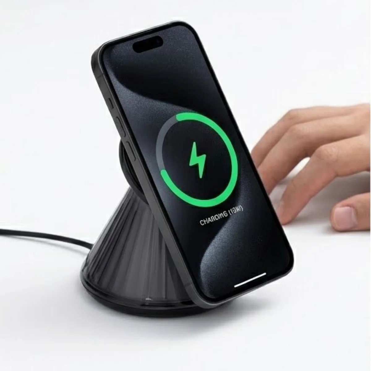 Baqer Wireless Charger – 15W Fast Charging –YN_22 - صورة 2
