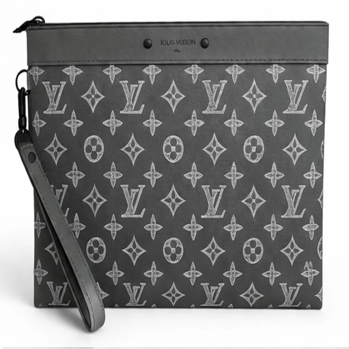 Louis Vuitton Monogram Canvas Pouch – Grey Edition - صورة 6