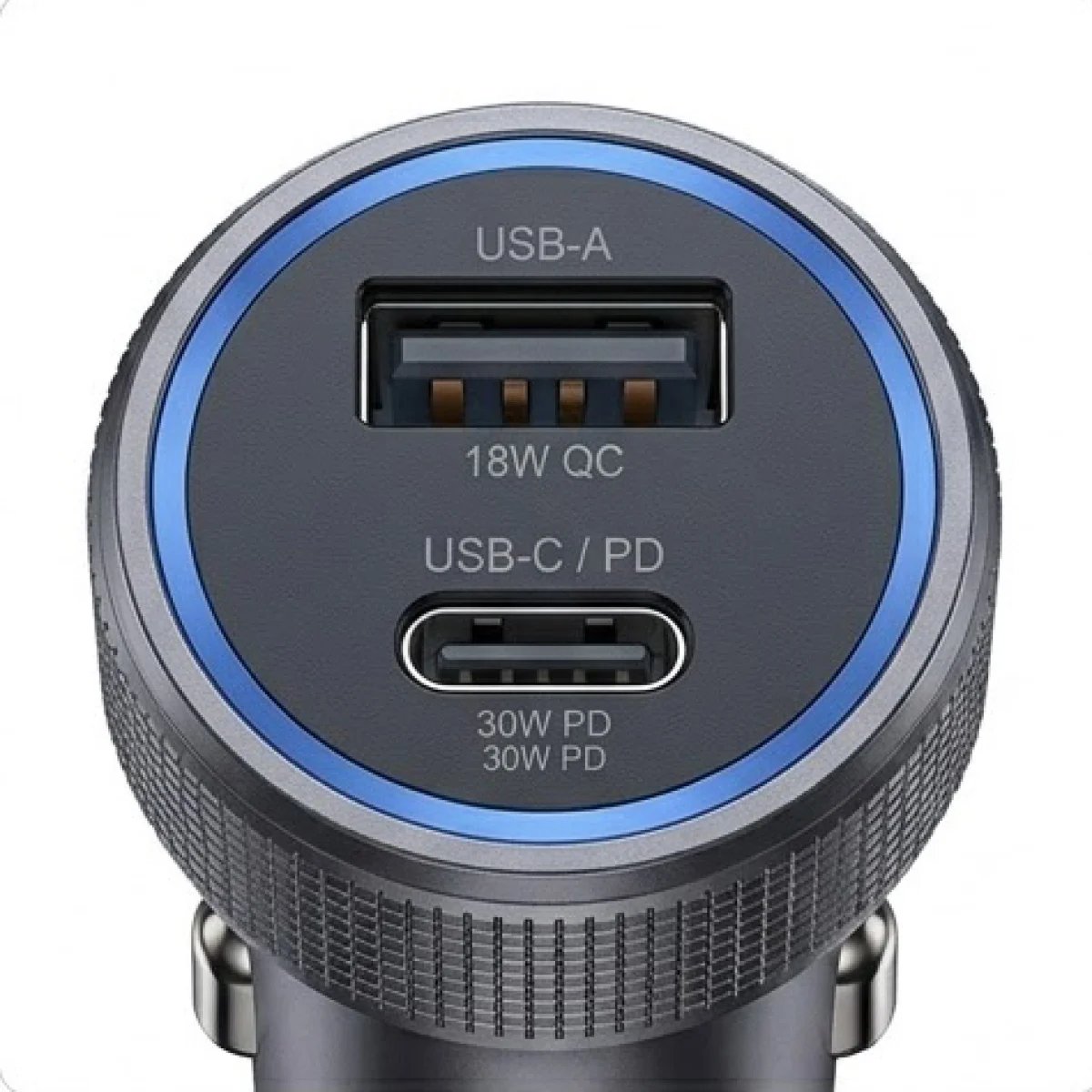 Baqer Super Charging Car Charger – USB + PD Fast Charge –BC_125 - صورة 5