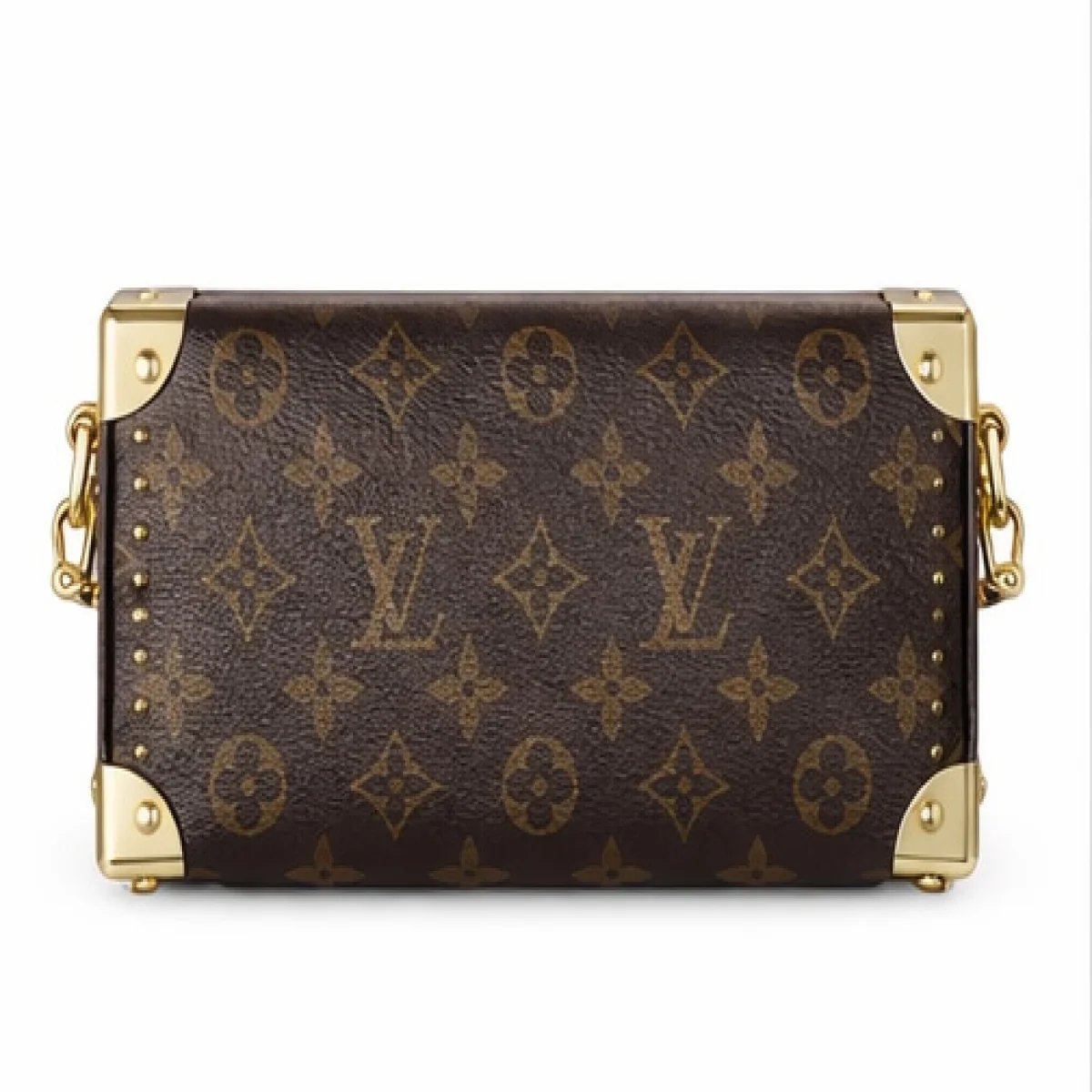 Louis Vuitton Monogram Trunk Style Crossbody Bag – Classic Brown Edition - صورة 8
