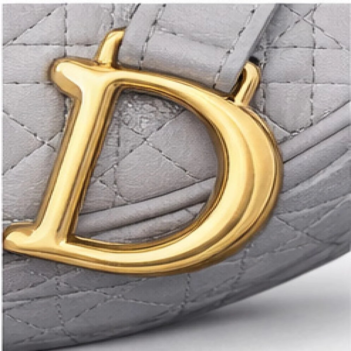 Christian Dior Saddle Bag Quilted Leather – Grey Edition - صورة 3