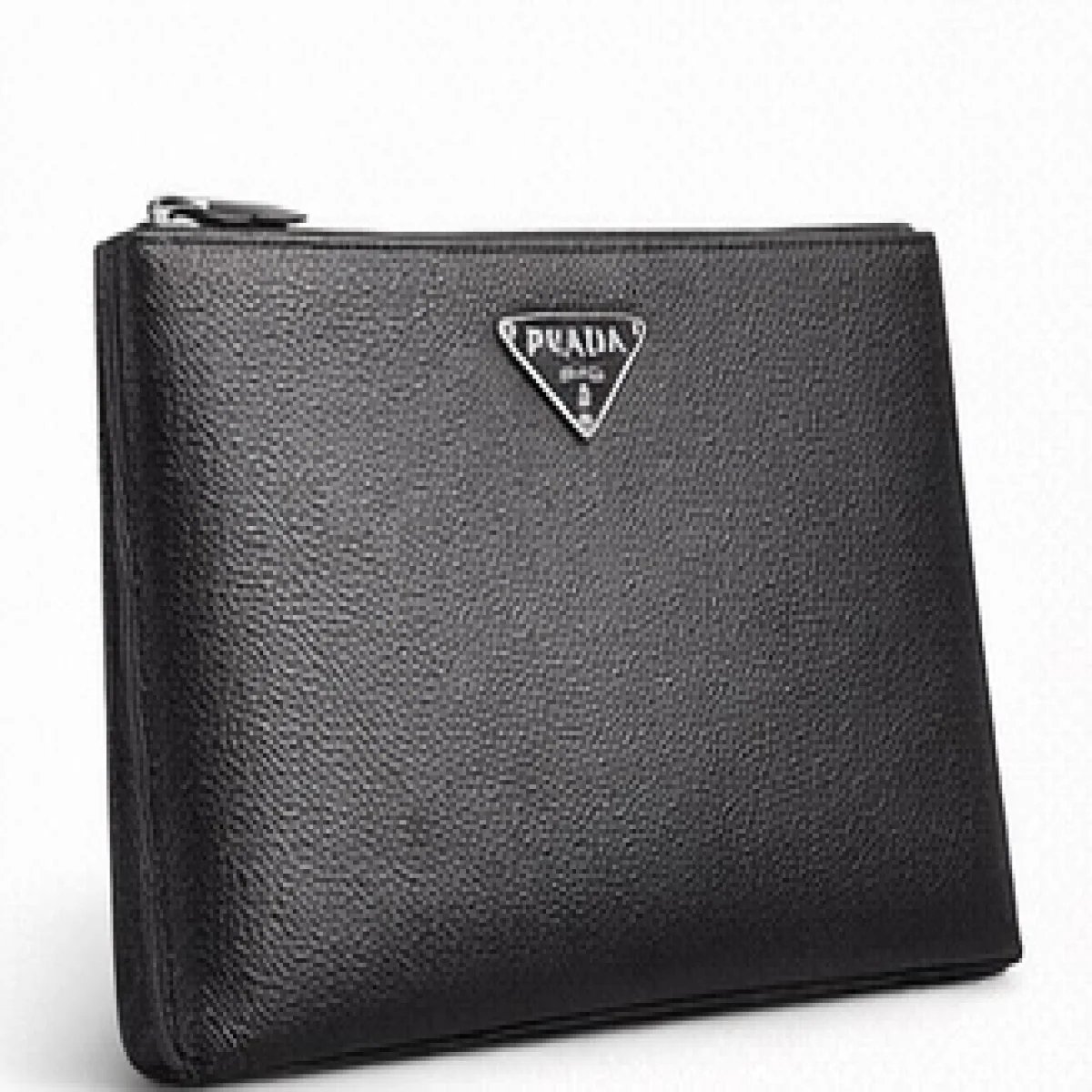 Prada – Saffiano Leather Slim Clutch – Black Edition - صورة 2