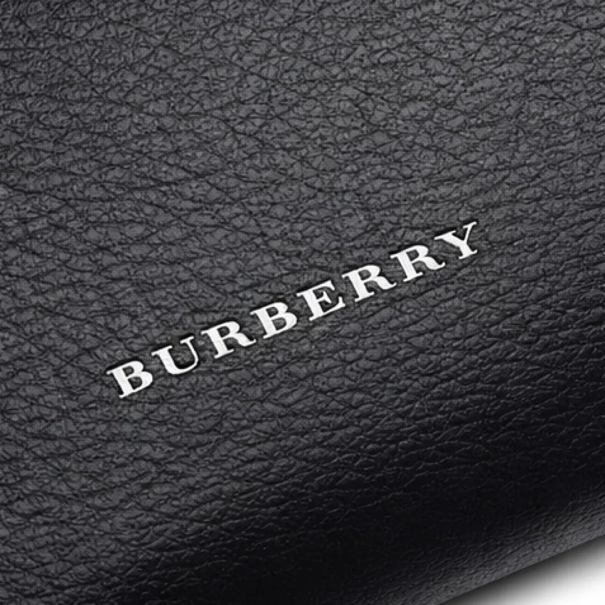 Burberry – Vintage Check Leather Pouch Clutch – Black Edition - صورة 2