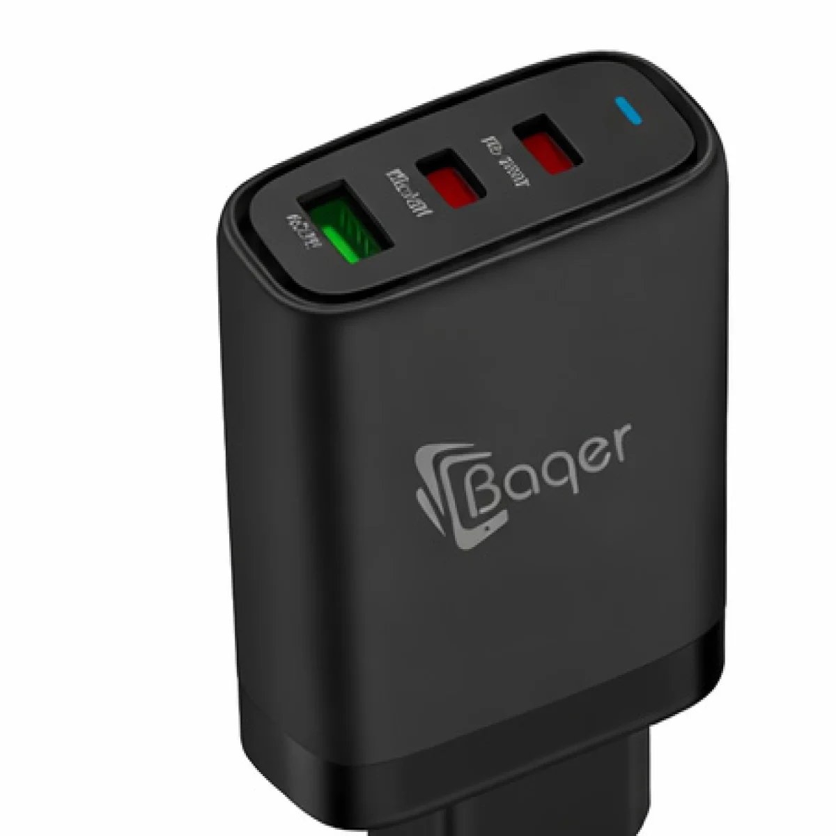 Baqer 65W Multi-Port Wall Charger (2× Type-C + USB) –TD_PA163 - صورة 4
