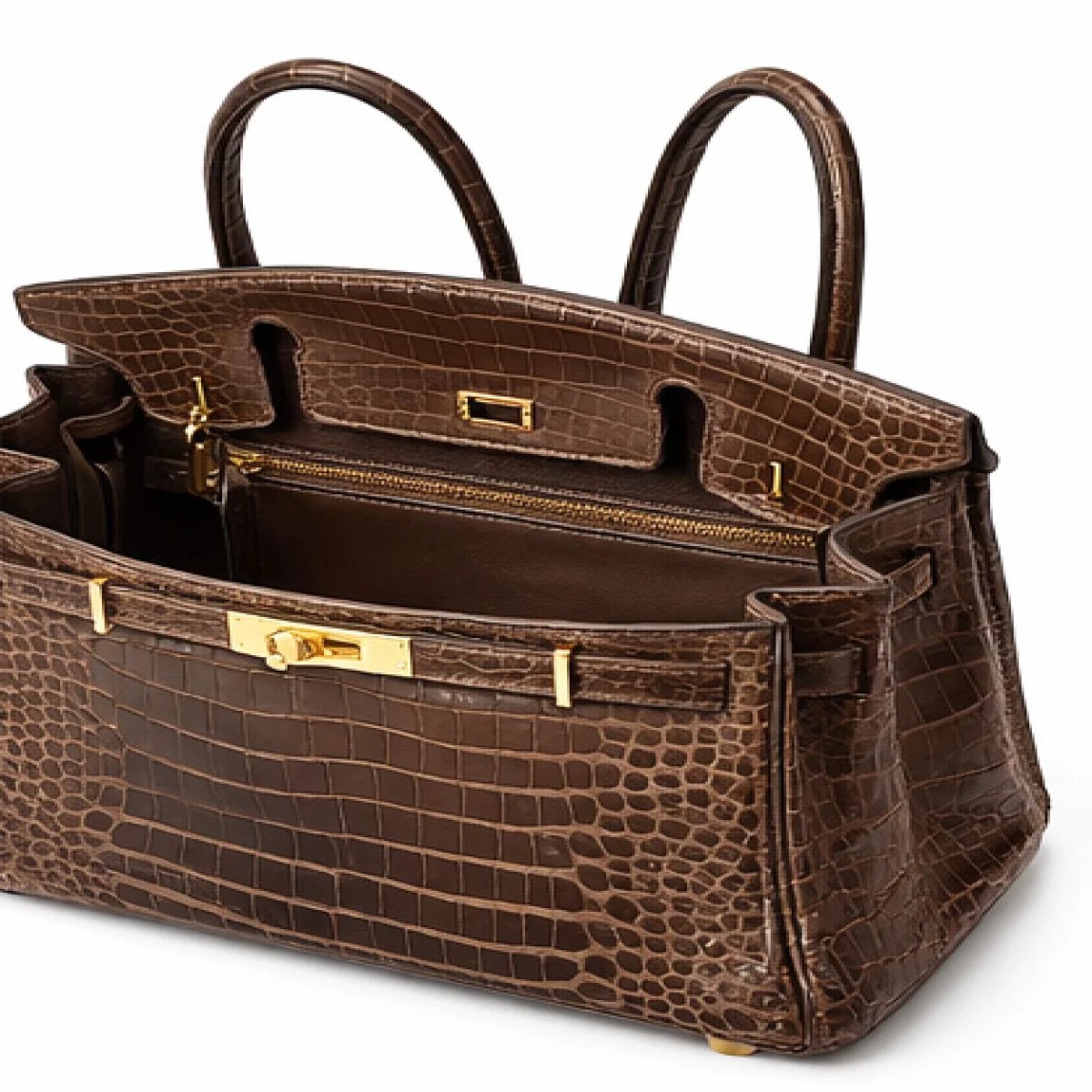 Hermès Birkin Crocodile Brown Edition - صورة 4