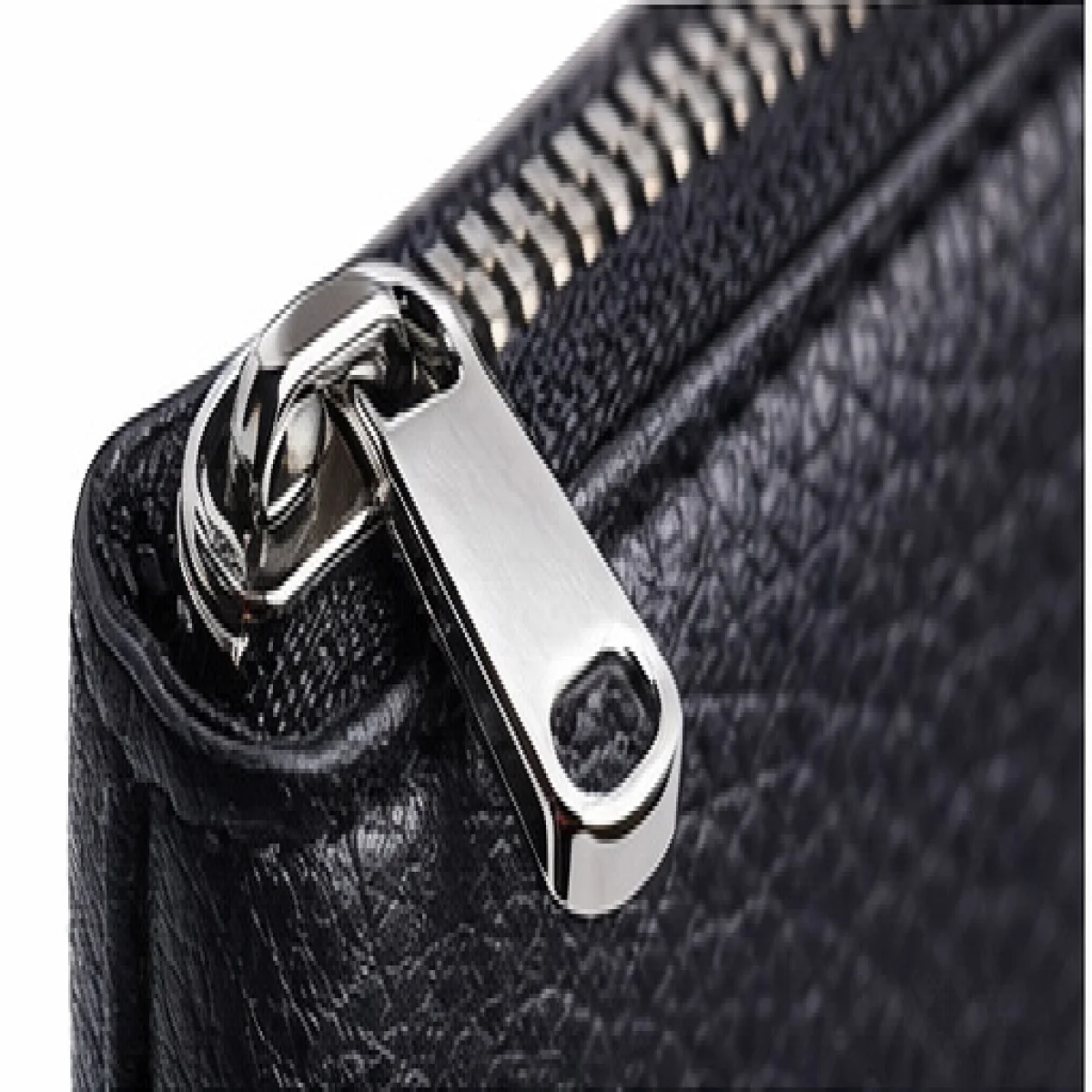 Medallion Classic Leather Zip Wallet – Black Edition | تصميم فاخر مستوحى | باقر ستور العراق — صورة 3