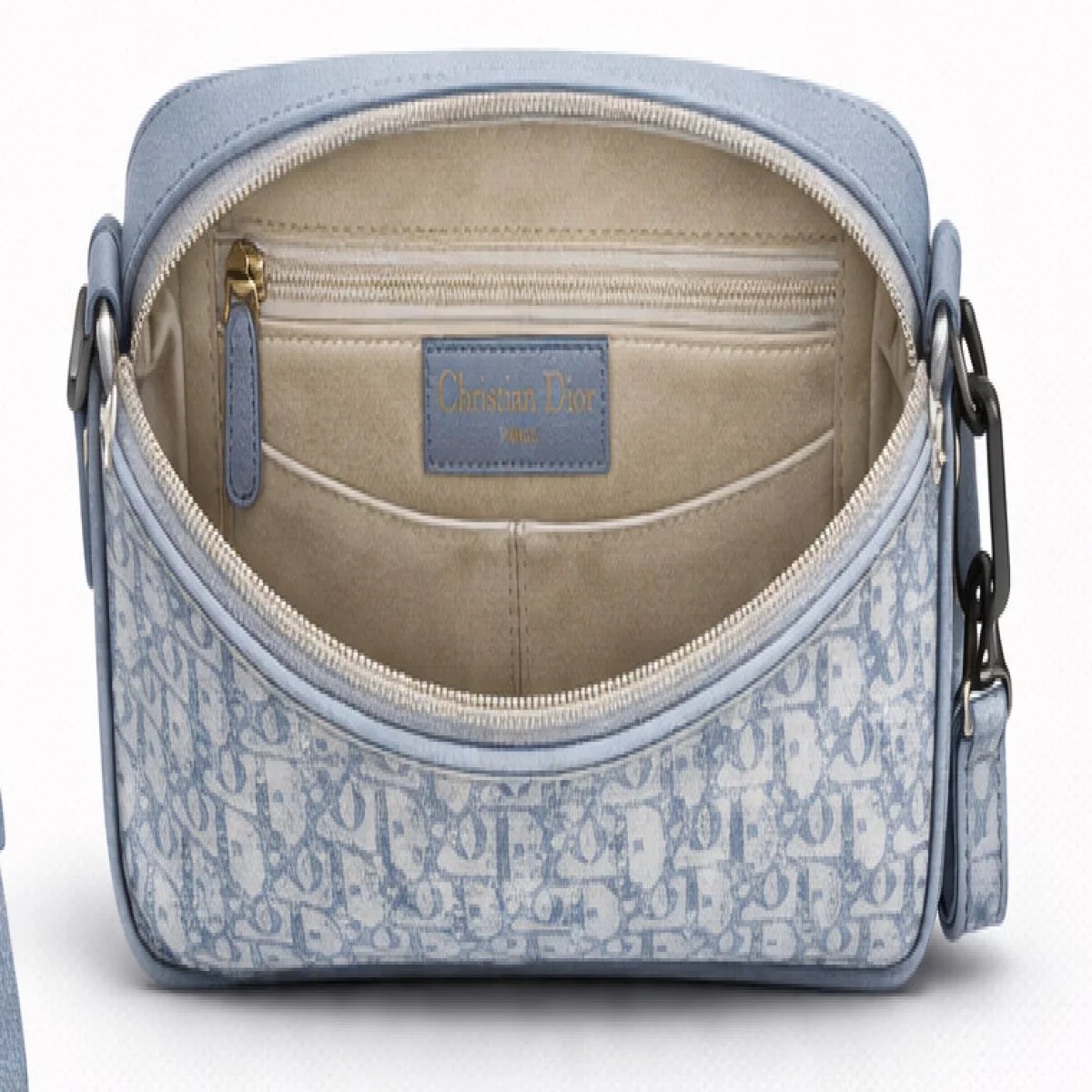 Christian Dior Oblique Leather Crossbody Saddle Bag - صورة 5