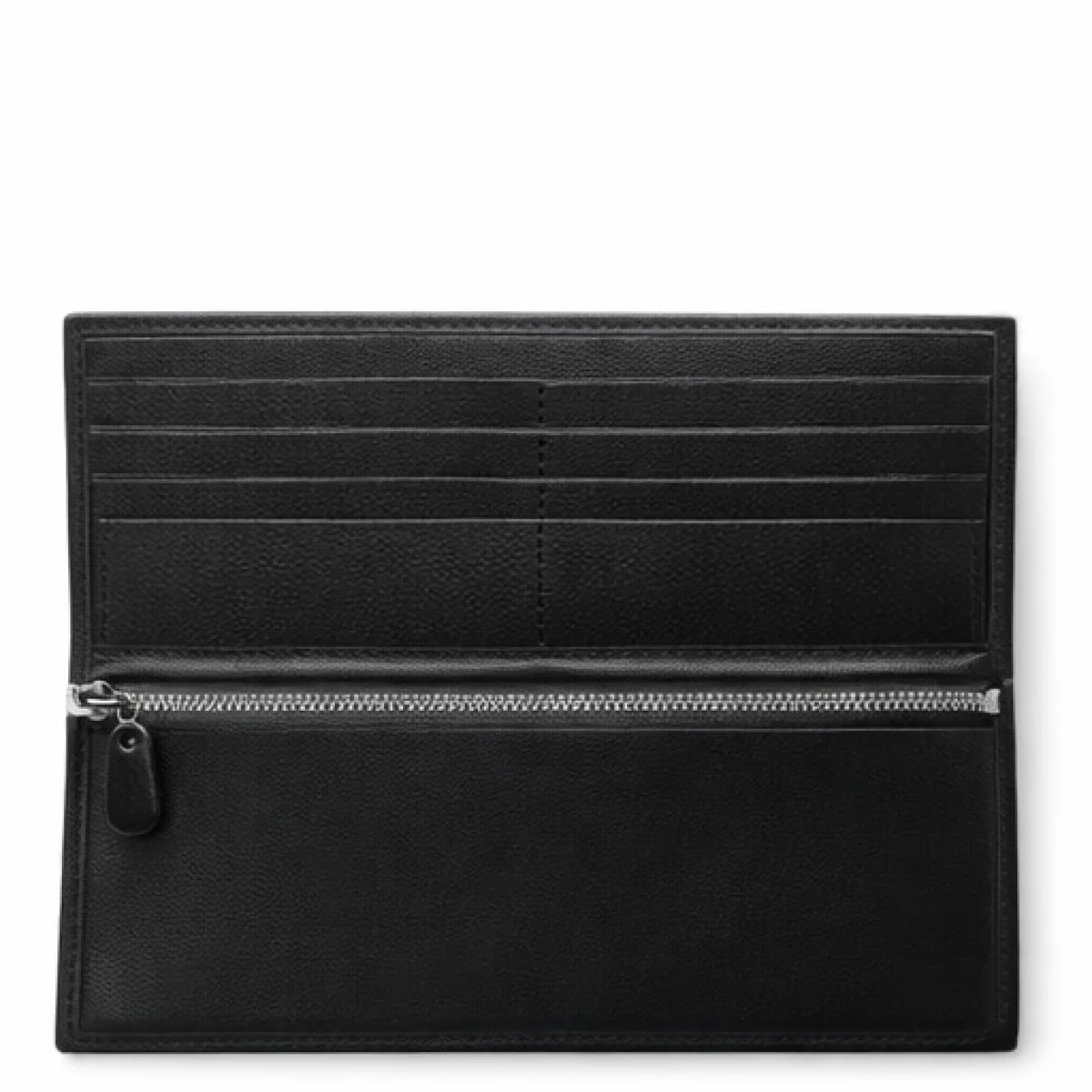 Classic Crocodile Embossed Long Wallet – Black Edition - صورة 4