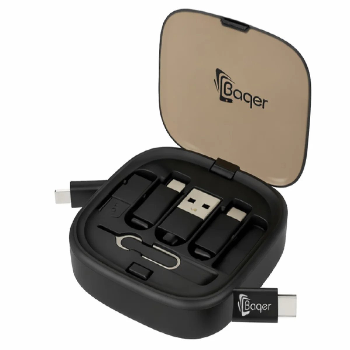 Baqer 60W Retractable Multi Cable Box (PD) –BC_C228 - صورة 4