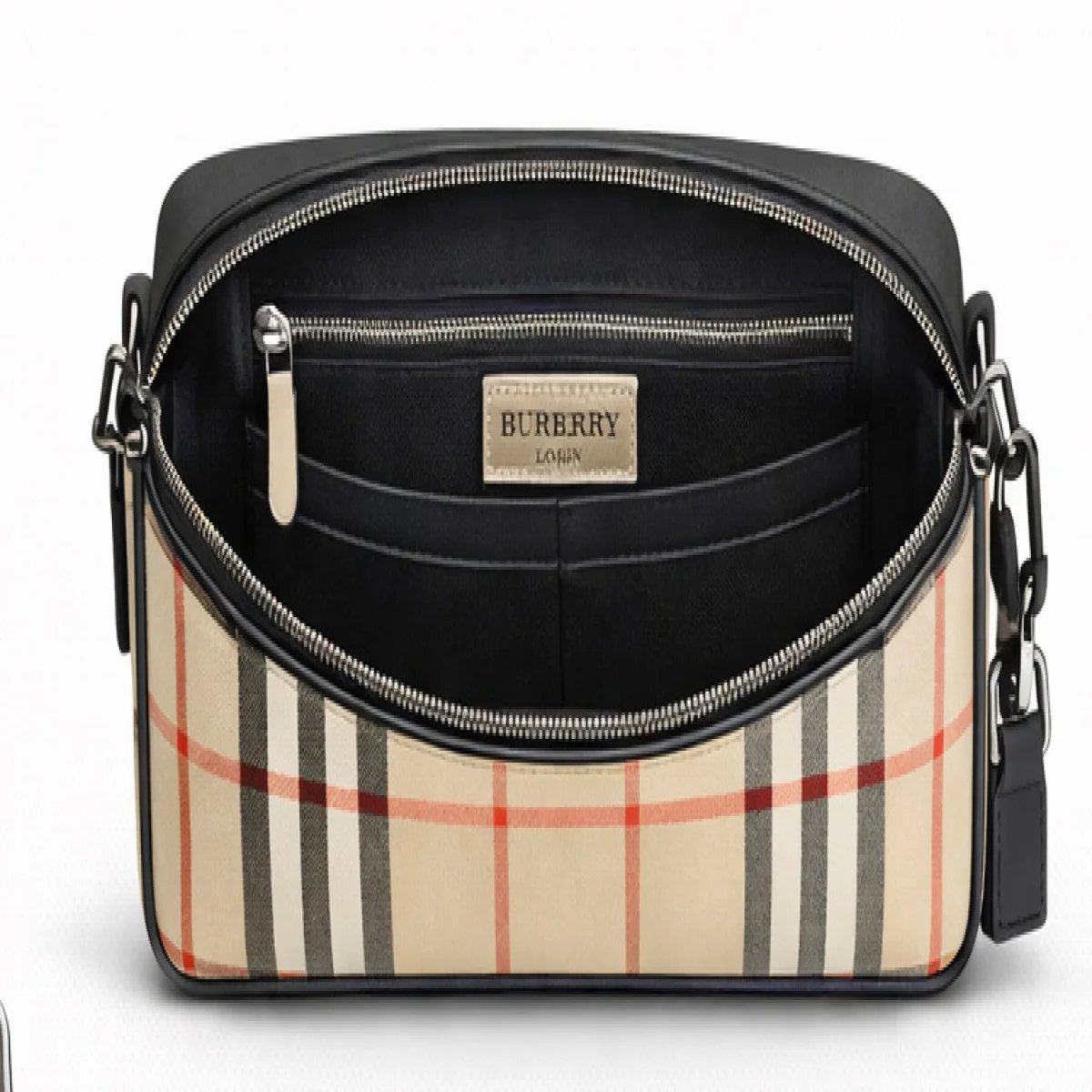 Burberry Vintage Check Canvas Crossbody Bag - صورة 10