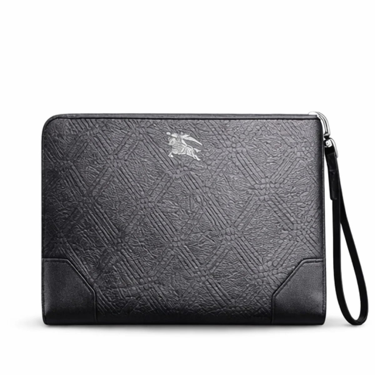 Burberry London Check Zip Wallet – Black Edition - صورة 5