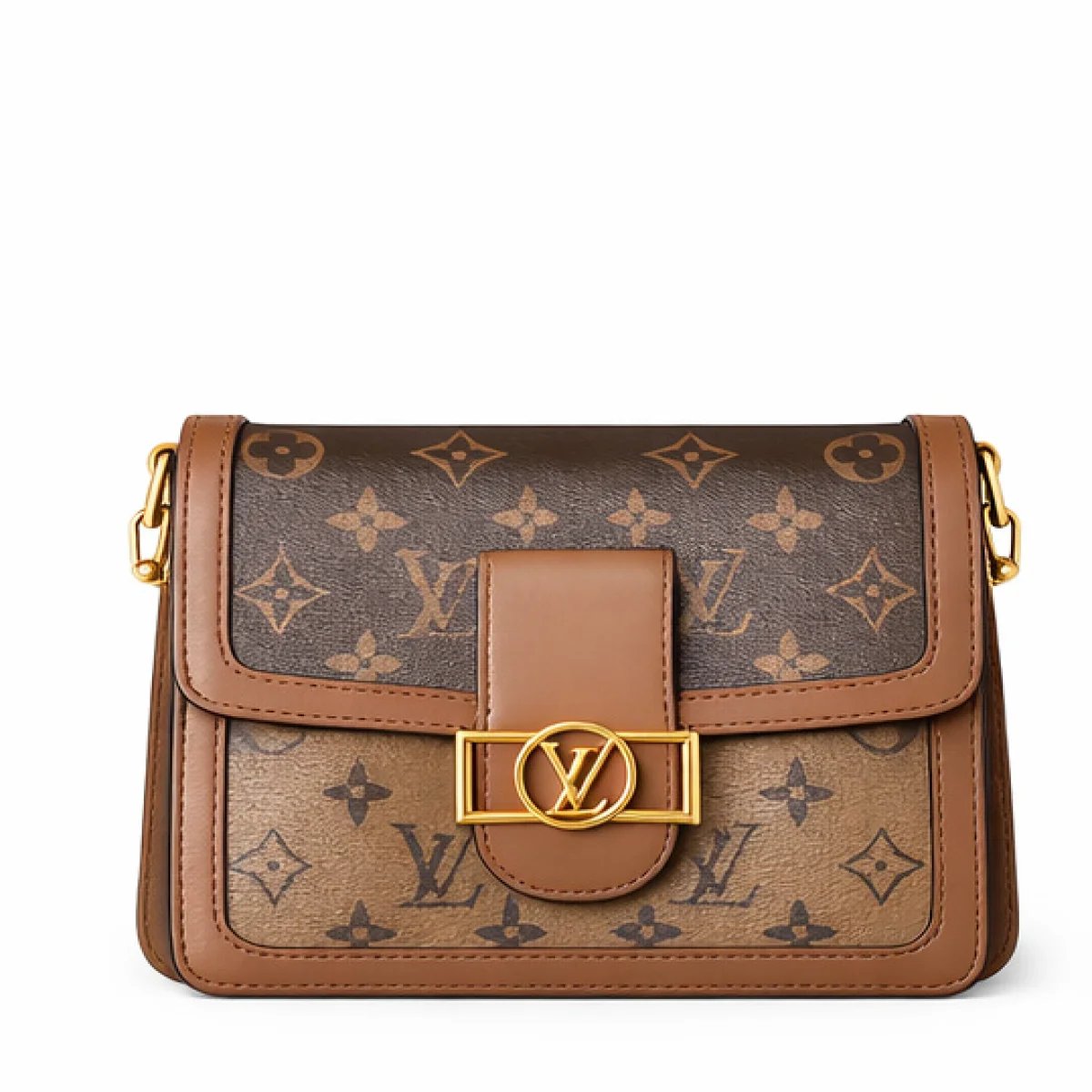 Louis Vuitton Monogram Dauphine Style Crossbody Bag – Brown Edition - صورة 8
