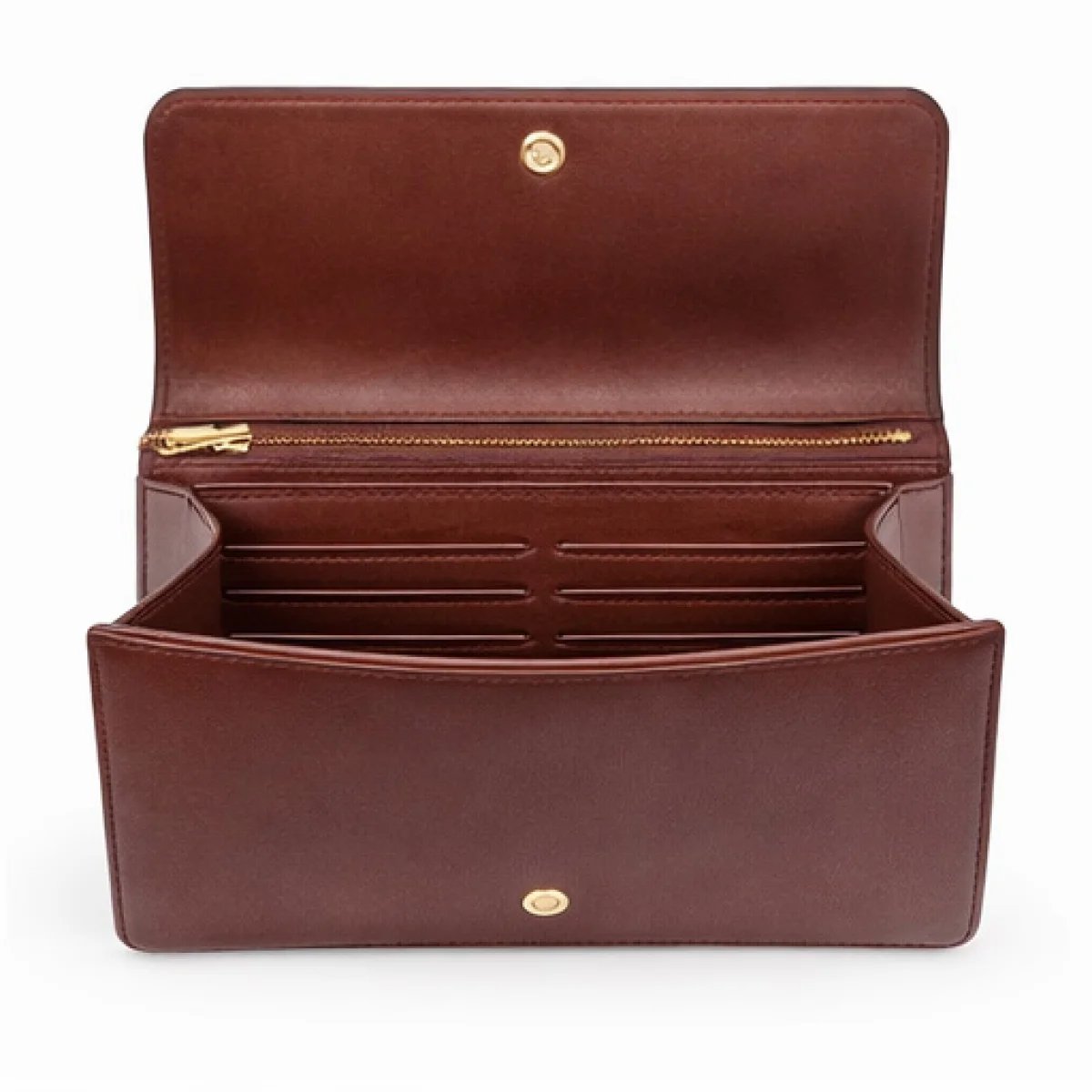 Louis Vuitton – Crocodile Embossed Leather Clutch – Brown Edition - صورة 4