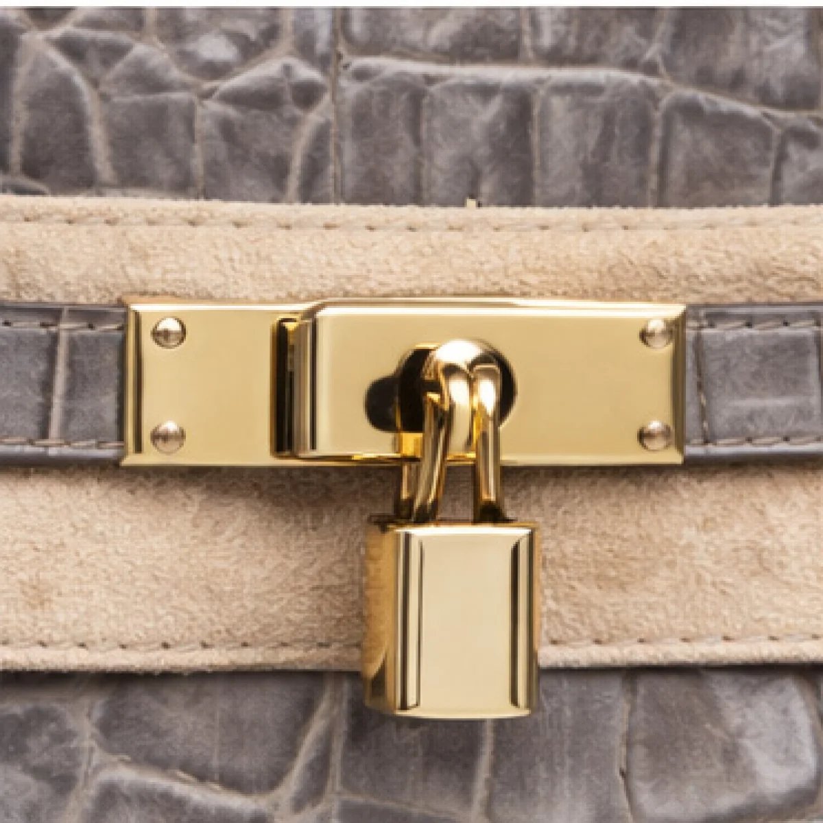 Hermès Birkin Bag – Grey Croc Style Edition - صورة 4