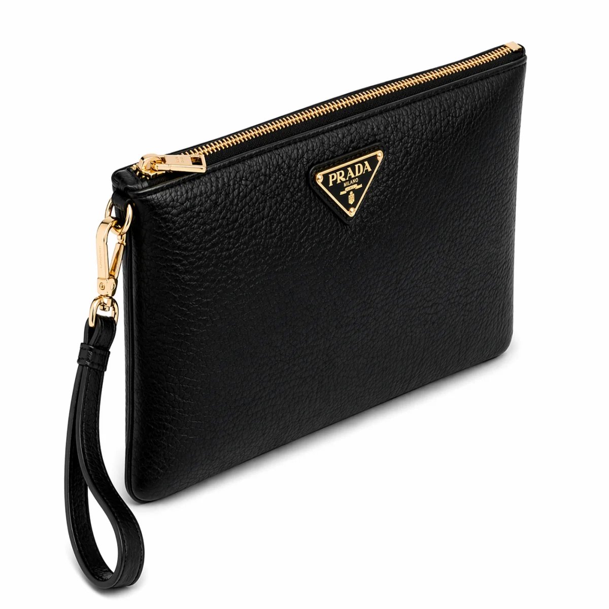 كلتش جلد بتصميم Prada – أناقة كلاسيكية - صورة 2