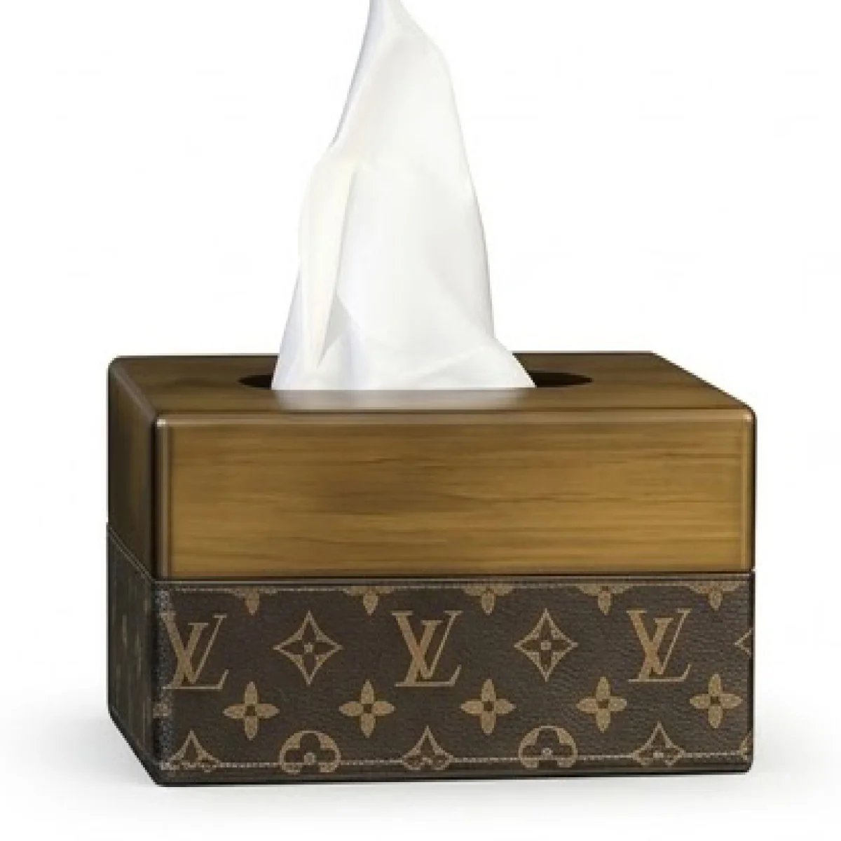 ✨ LOUIS VUITTON – Luxury Wooden Tissue Box ✨ - صورة 5