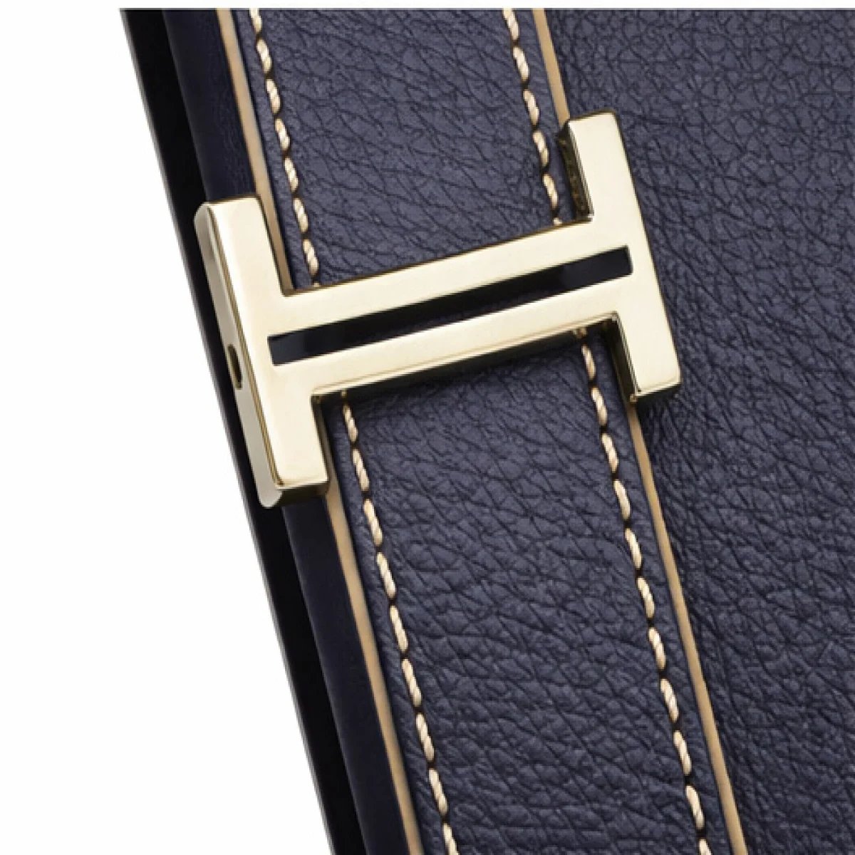 Hermès Messenger Leather Bag – Navy Edition - صورة 3