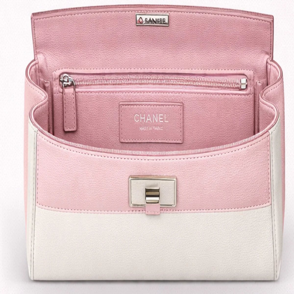 Chanel CC Two-Tone Flap Chain Bag - صورة 7