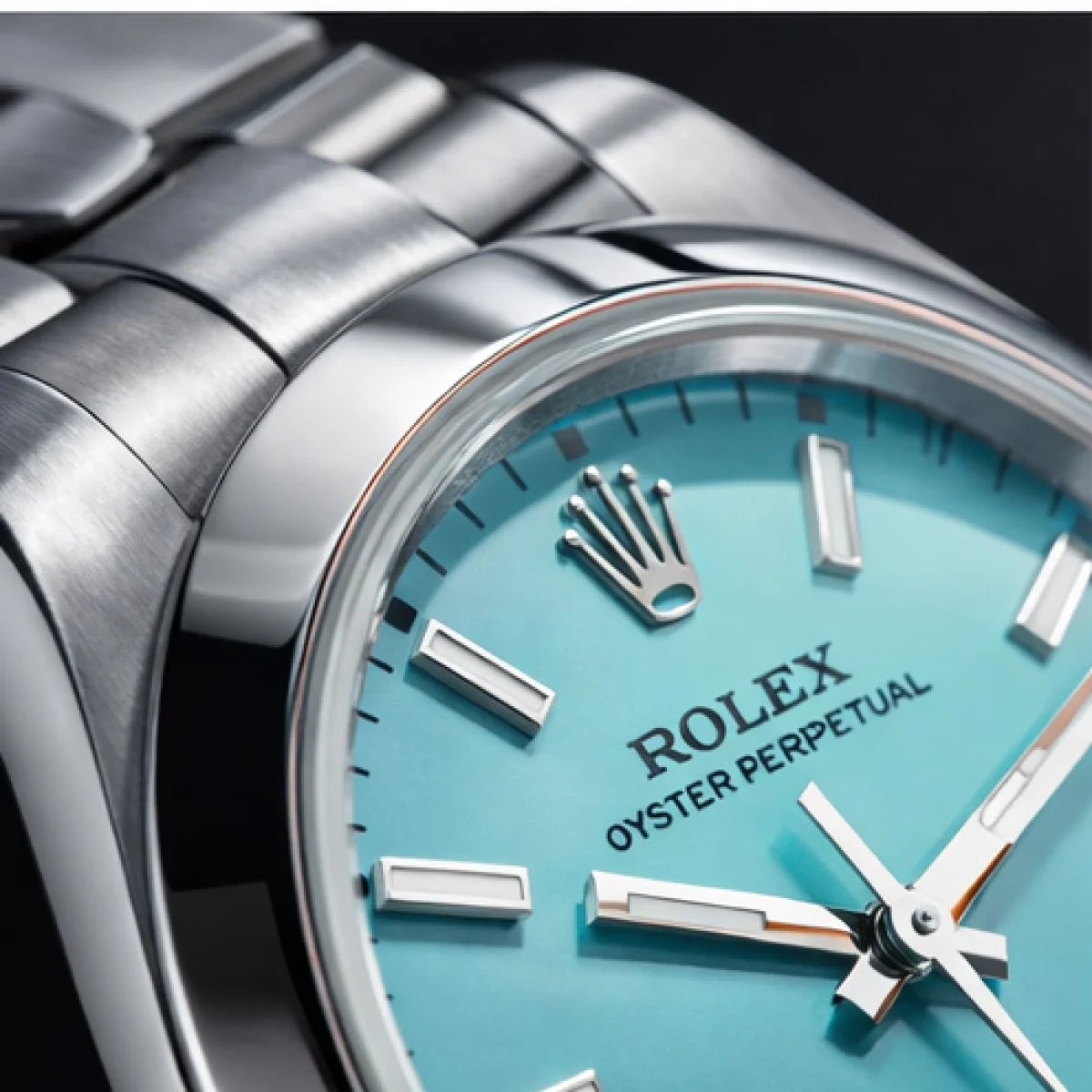 Rolex Oyster Perpetual Turquoise Blue - صورة 4