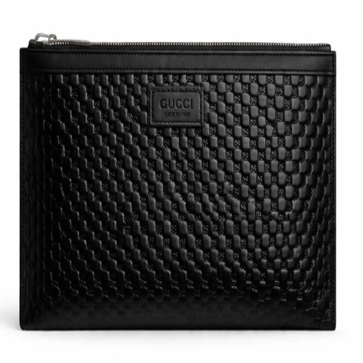 Gucci – Micro GG Textured Clutch – Black Edition - صورة 5
