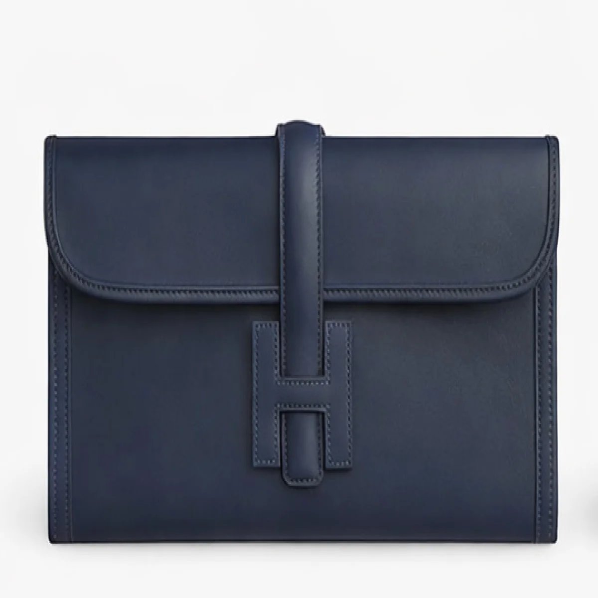 Hermès Jige Elan Leather Clutch - صورة 5