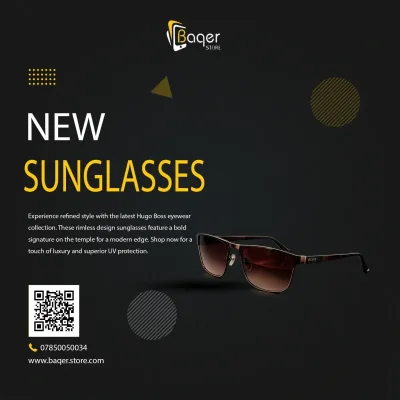 نظارات Hugo Boss Rimless | تصميم فاخر مستوحى | باقر ستور العراق
