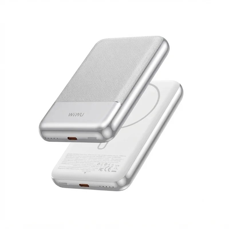 باور بانك WIWU WI-P089 Alloy مغناطيسي بسعة 10000mAh وشحن MagSafe لاسلكي 15W