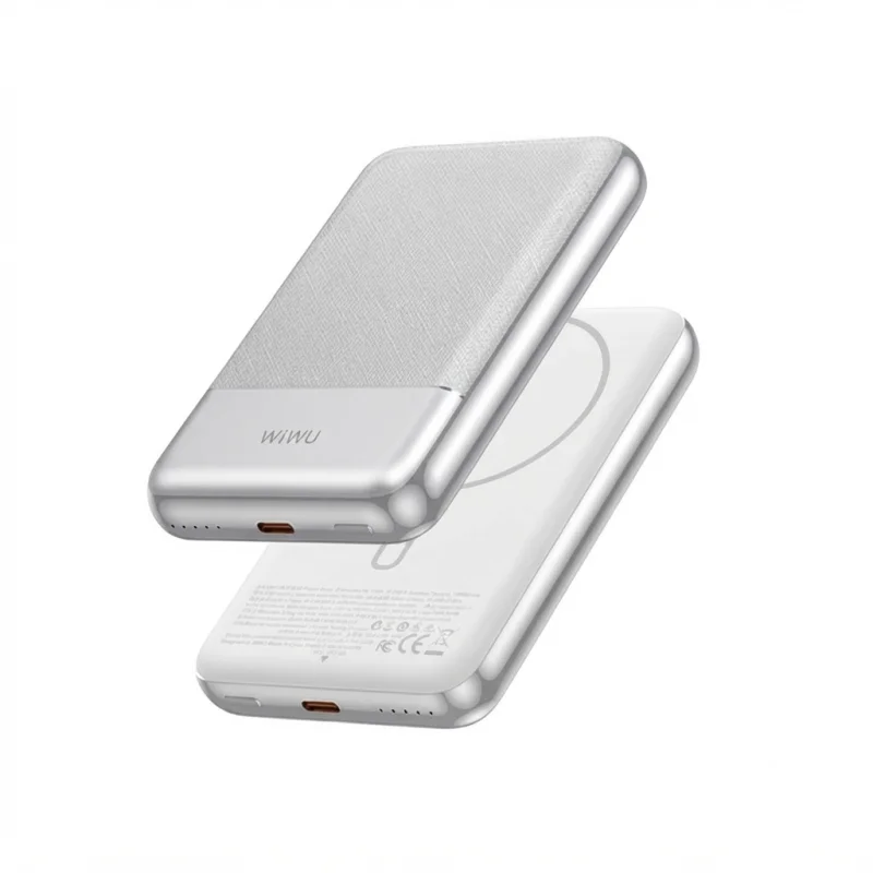 باور بانك WIWU WI-P089 Alloy مغناطيسي بسعة 10000mAh وشحن MagSafe لاسلكي 15W