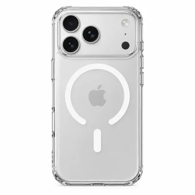 كفر حماية شفاف مع ماج سيف (MagSafe Clear Case) لهاتف آيفون 17 برو ماكس - شفاف