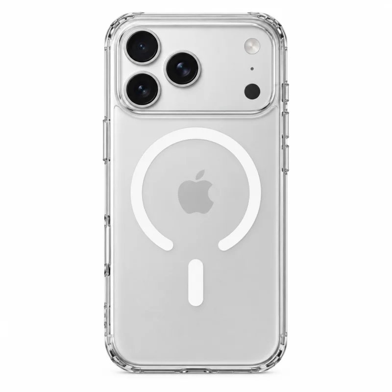 كفر حماية شفاف مع ماج سيف (MagSafe Clear Case) لهاتف آيفون 17 برو ماكس - شفاف