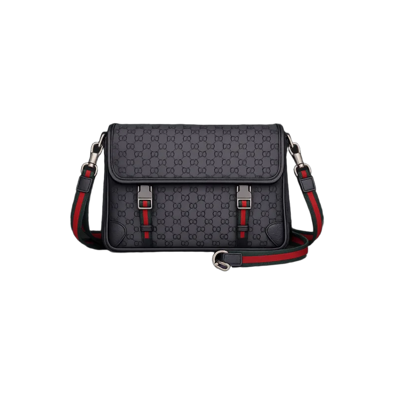 GG Embossed Messenger Shoulder Bag | تصميم فاخر كلاسيكي | باقر ستور العراق