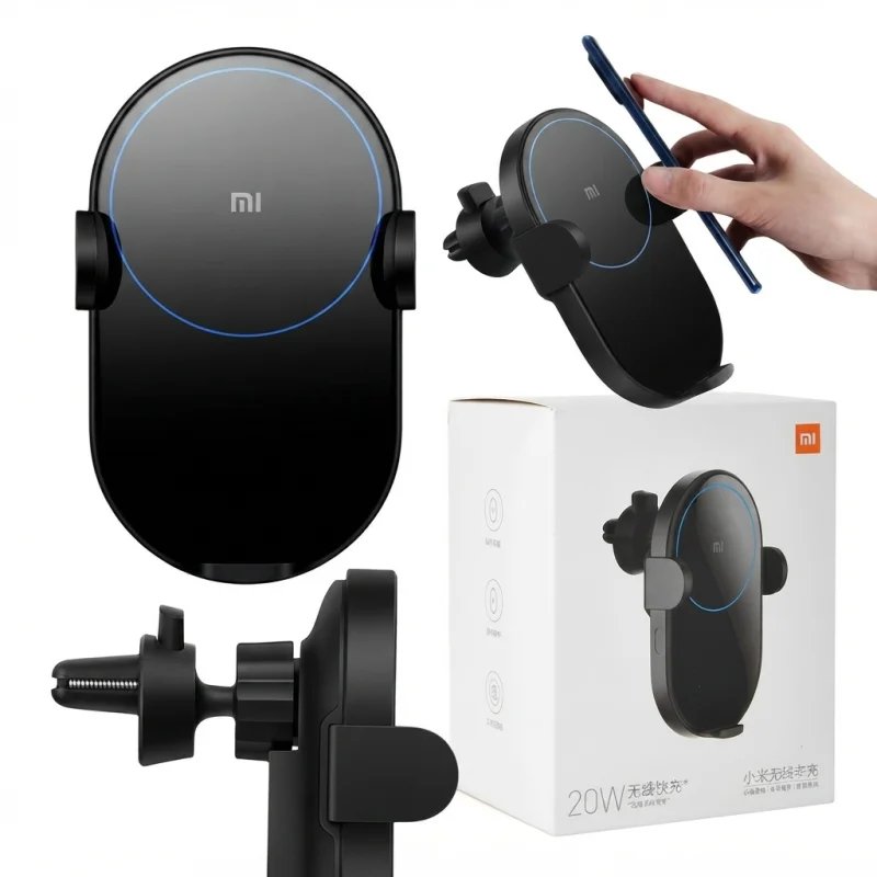 شاحن السيارة اللاسلكي الذكي Xiaomi Mi بقدرة 20 واط – أسود