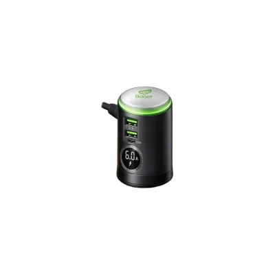 شاحن سيارة سريع BAQER BA-124 بمنفذي USB