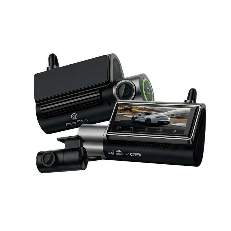 كاميرا سيارة PHONE PLANET PP-DC06 بدقة 4K مع اتصال 4G وGPS