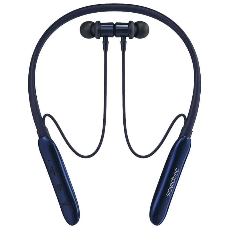 سماعة رقبة لاسلكية Porodo Soundtec Auraband مع عزل ضوضاء المكالمات ENC وبلوتوث 5.4 وبطارية 200mAh –  ازرق 6284302762000
