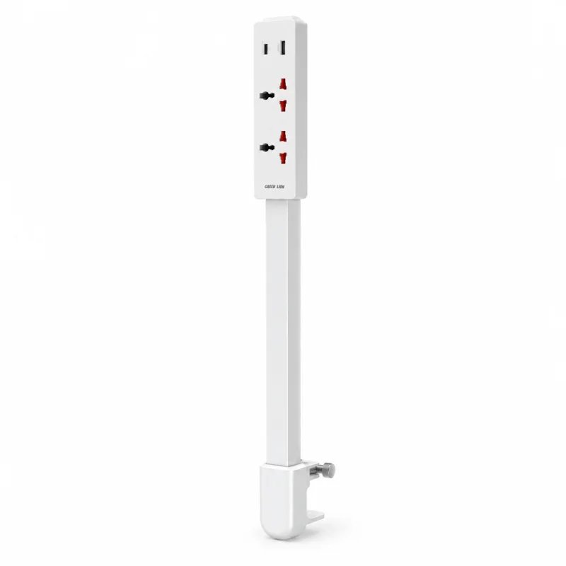 موزع طاقة مشترك غرين ليون Green Lion Power Link Universal Power Strip - لون أبيض