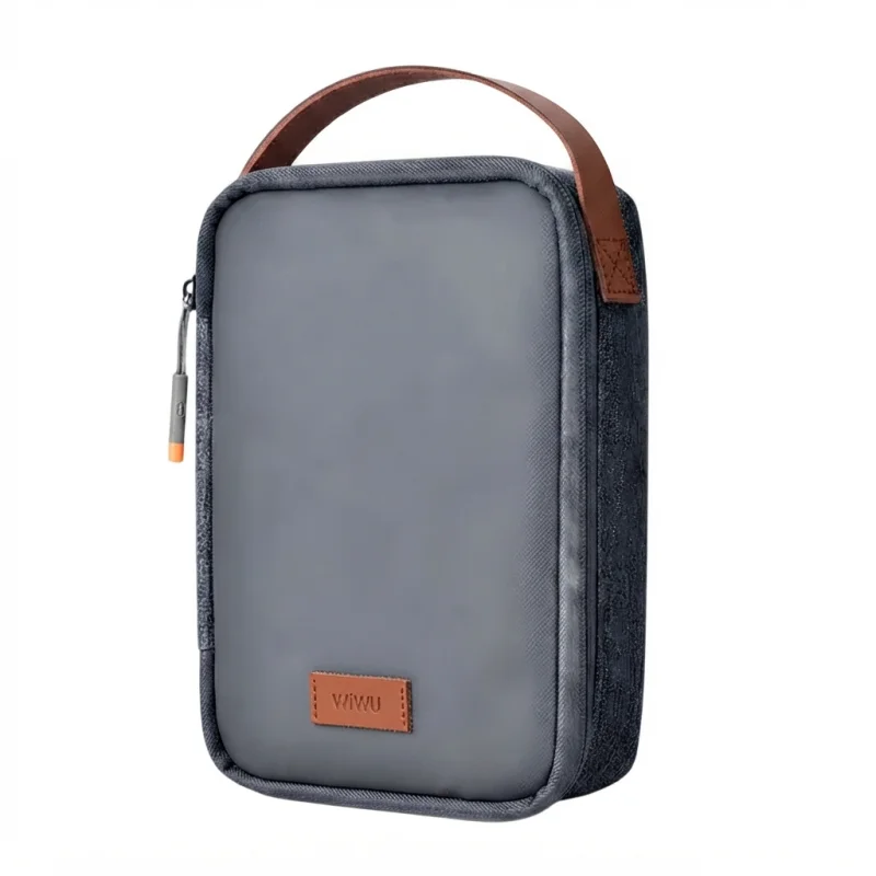 حقيبة WiWU Essen Travel Pouch لتنظيم الإكسسوارات الإلكترونية – رمادي