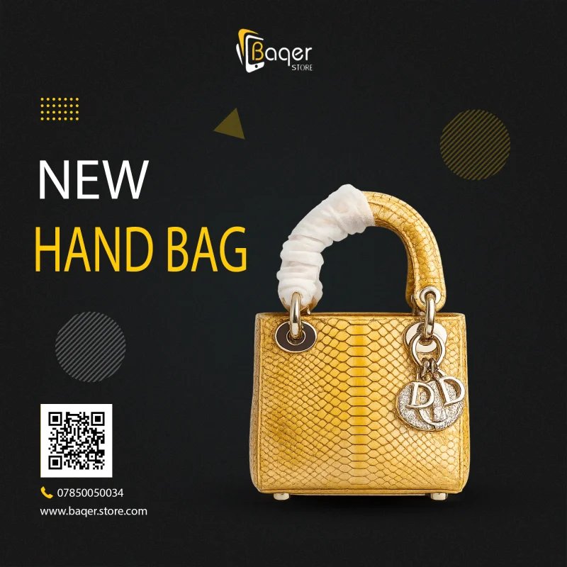 Christian Dior Mini Lady Dior Exotic Leather Bag