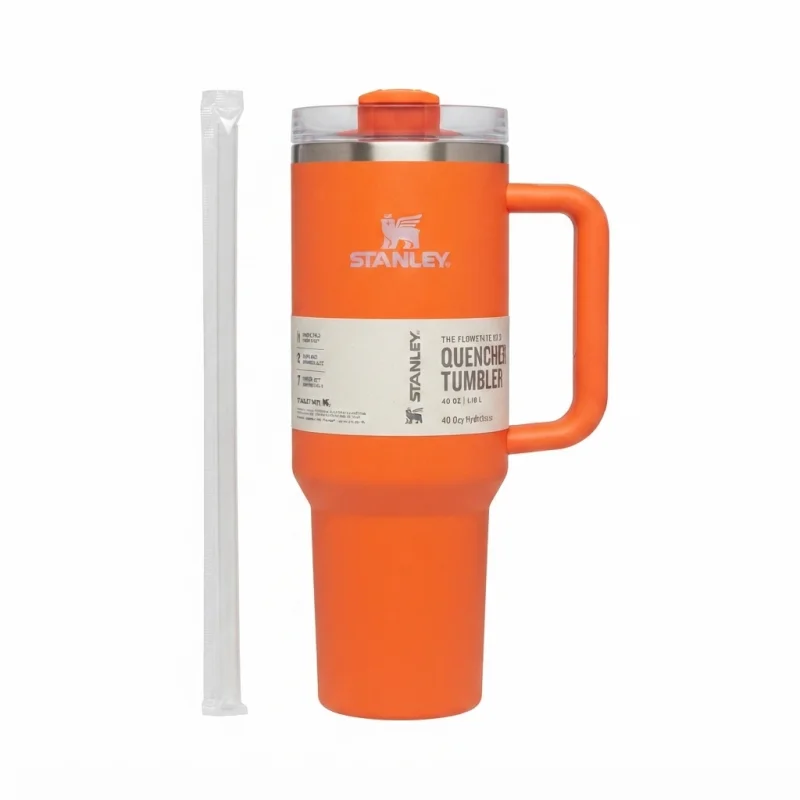 كوب Stanley FlowState باللون Hermes Orange بسعة 40 أونصة – جديد