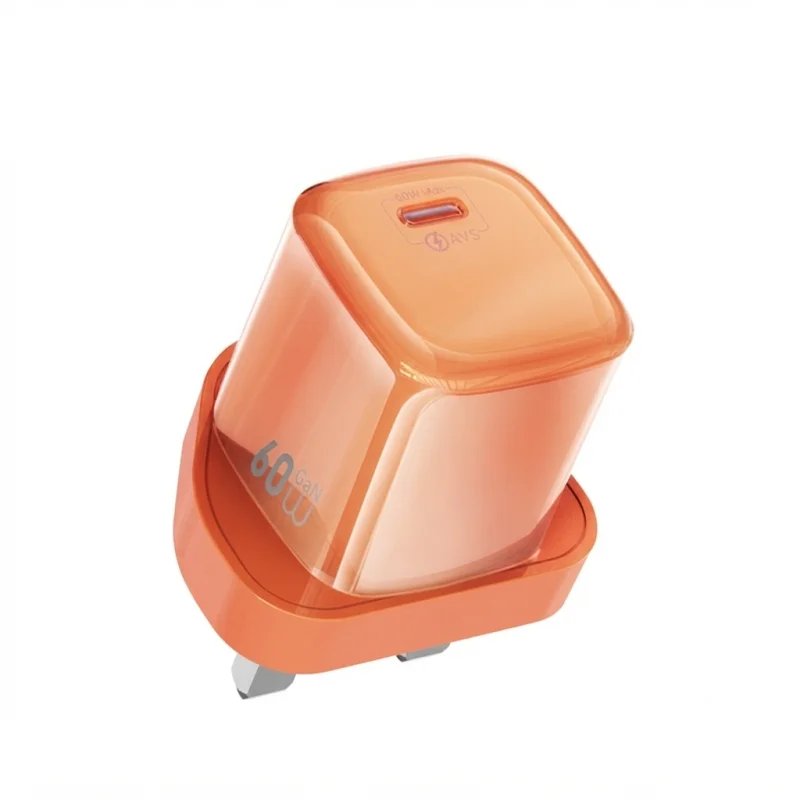شاحن WIWU Jade Wi-G037 GaN سريع بقوة 60W مع تقنية AVS – 6979107510733
