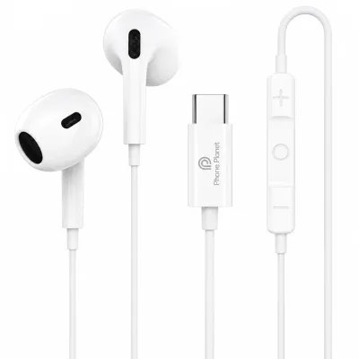 سماعات أذن PHONE PLANET PP-HF02-AUX السلكية بمنفذ 3.5 مم – صوت Hi-Fi وميكروفون مدمج