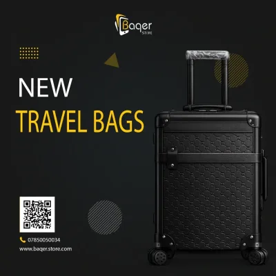 GG Embossed Cabin Rolling Suitcase Black Edition | تصميم فاخر كلاسيكي | باقر ستور العراق