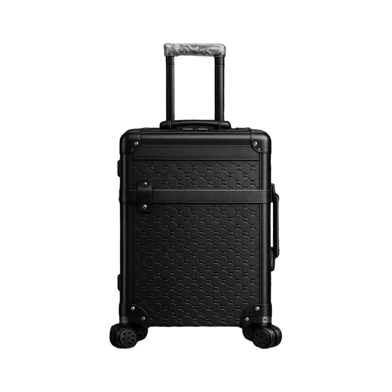 GG Embossed Cabin Rolling Suitcase Black Edition | تصميم فاخر كلاسيكي | باقر ستور العراق