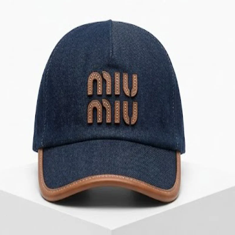 Miu Miu Denim Logo Cap – Miu Miu | تصميم فاخر مستوحى | باقر ستور العراق