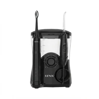 DX3716 Dental care set جهاز  لتنظيف الأسنان خيط مائي وفرشاة أسنان كهربائية 2 في 1