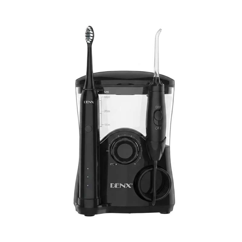 DX3716 Dental care set جهاز  لتنظيف الأسنان خيط مائي وفرشاة أسنان كهربائية 2 في 1