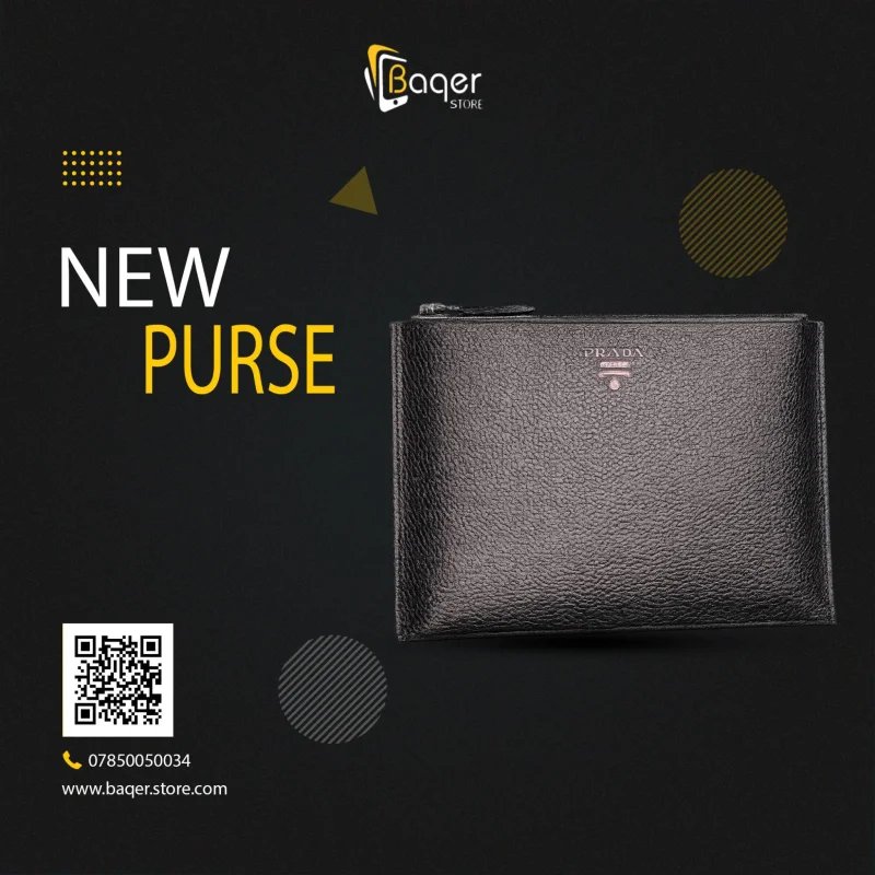 حقيبة برادا بسحاب – فخامة عصرية بسيطة